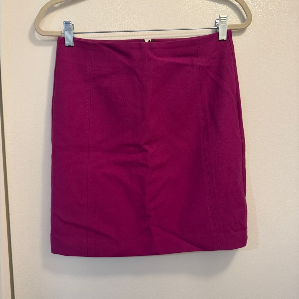 LOFT Fuchsia Mini Skirt